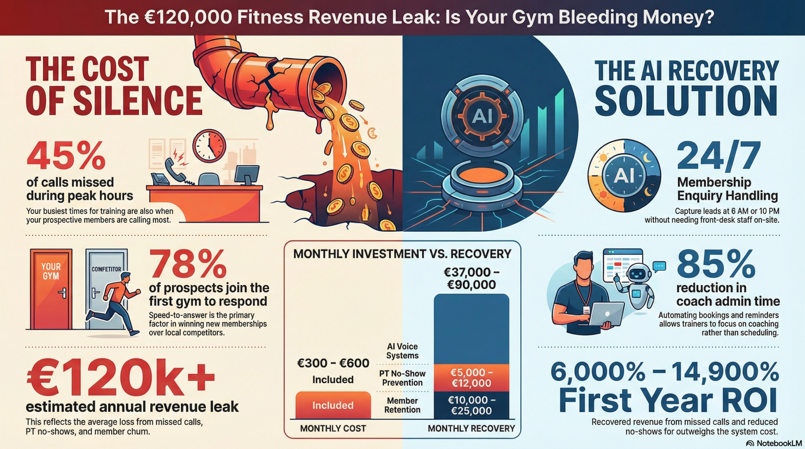 Fitness Revenue Leak Infographic